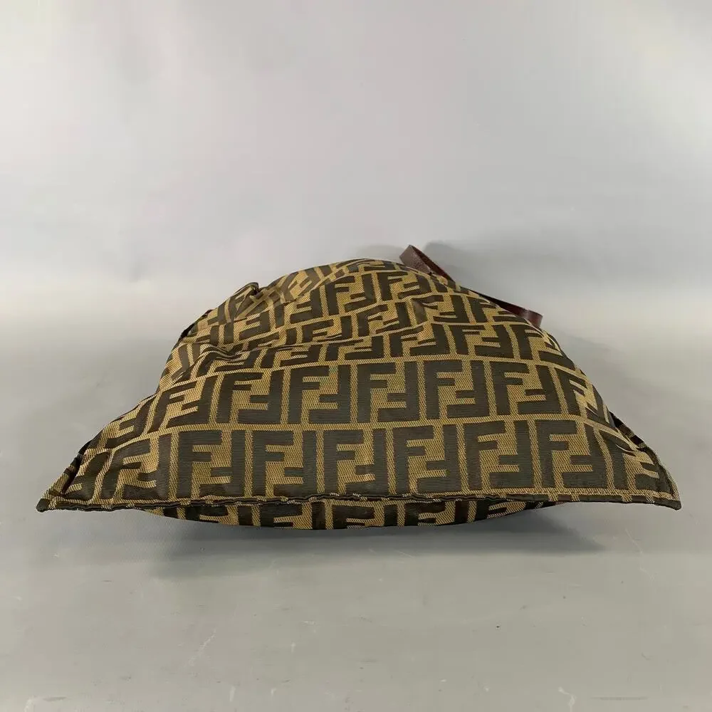 FENDI Brown Black Monogram Not Listed Tote Handbag